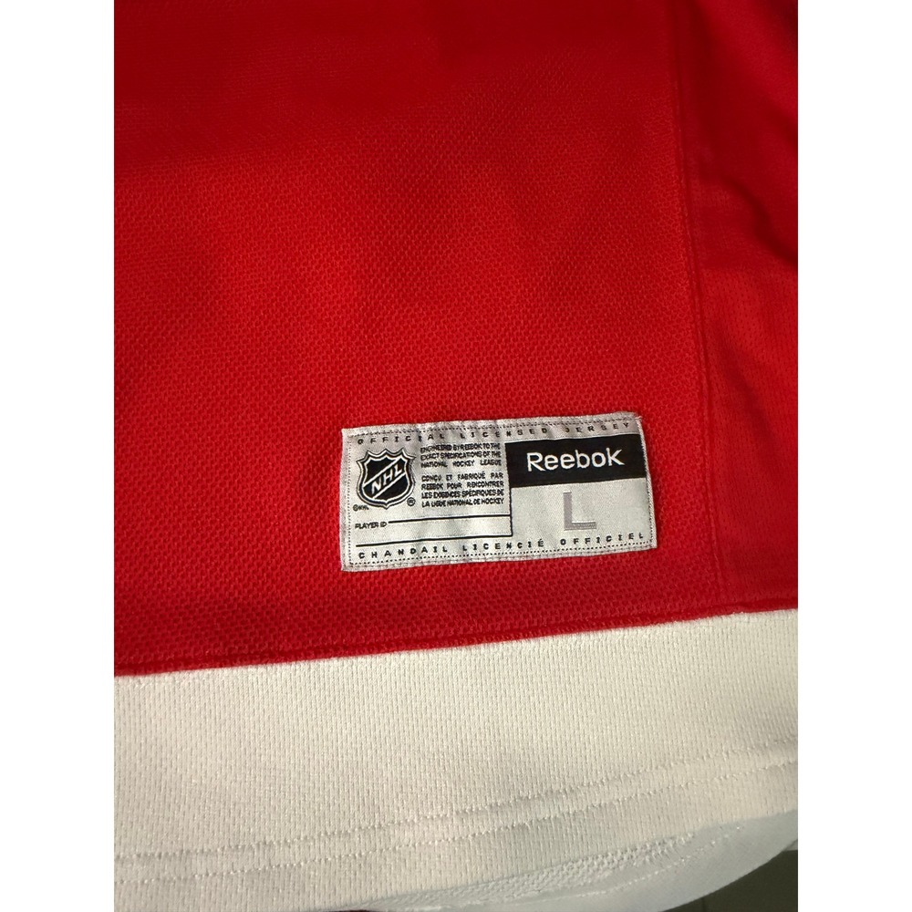 Reebok Detroit Red Wings NHL Jersey Mens Large Red Drummond 13 Captain C Hockey - Picture 7 of 8